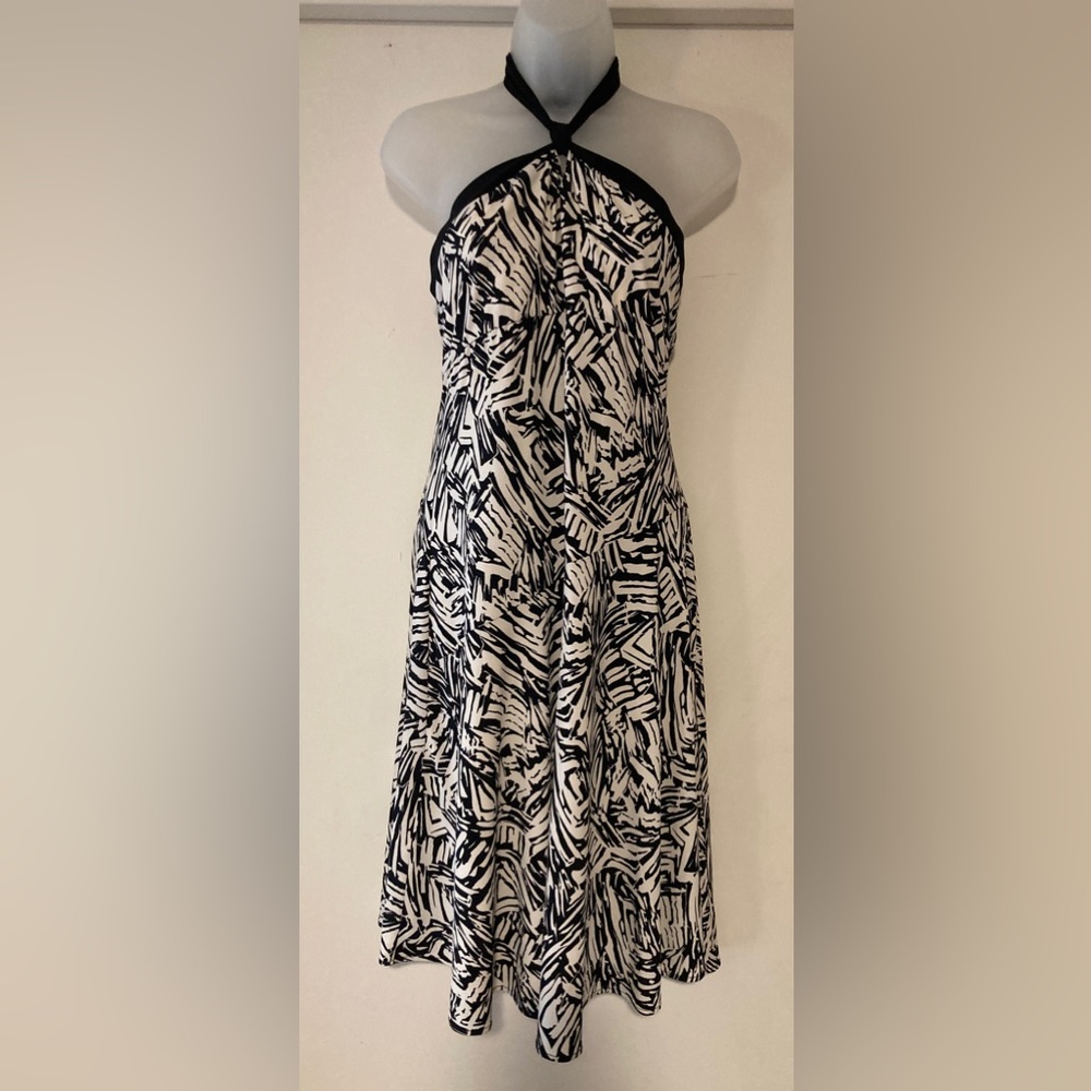 BCBG MaxAzria Black & White Zebra patterned Dress